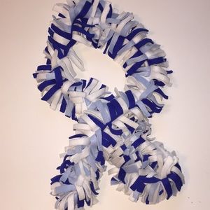 Scarf One Sz royal bl/light blue/white felt